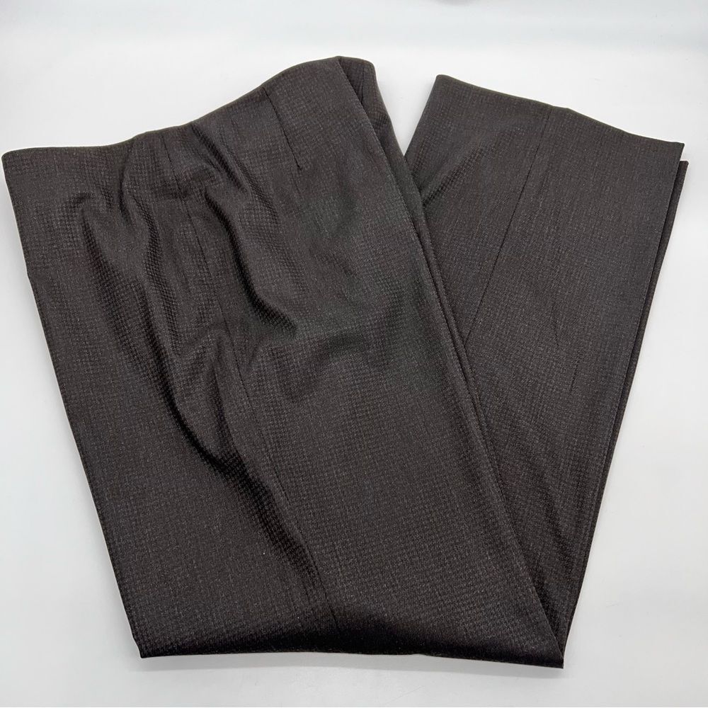 Peace of Cloth Women's Vera Pants Houndstooth Tone on Tone Brown Pattern Size 14